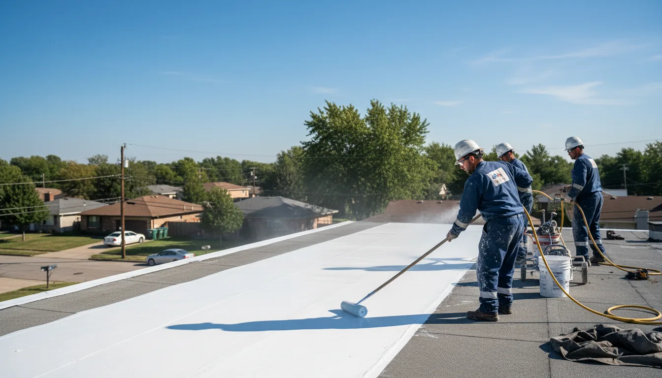 Commercial roof coating in Hampton, VA near me